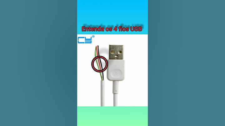 Saiba os 4 fios de cabo USB