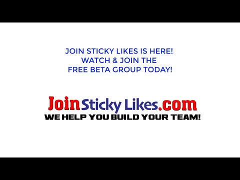 Join My Sticky Likes Team | Potential Huge Online Income Training | William Erik Burton