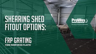 ProWay Shearing Shed Options: FRP Grating