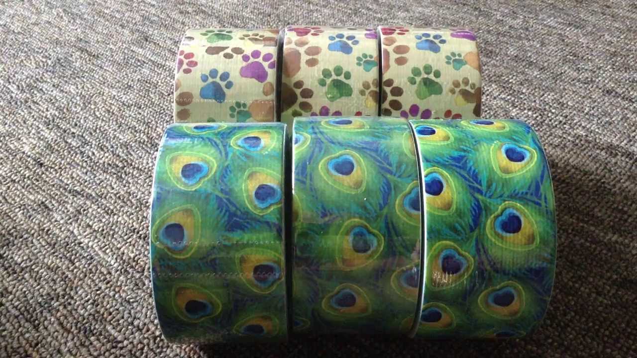 New Duck Brand Duct Tapes!! Walmart ExclusivesPaw Print & Peacock