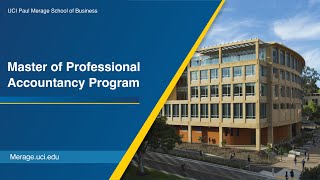 Master of Professional Accountancy Program | UCI Paul Merage School of Business