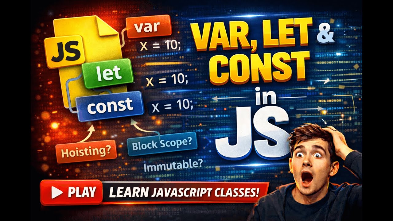 JavaScript Variable Declaration Explained | var, let & const
