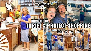 HOME DECOR THRIFT SHOPPING!!🏠 HOUSE PROJECTS, & FLYING | DAY IN OUR LIFE AT OUR ARIZONA FIXER UPPER