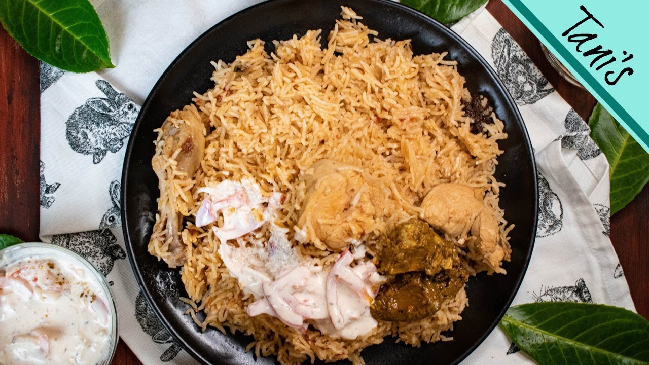 Pakistani chickpeas pulao with sweet hot date onion chutney