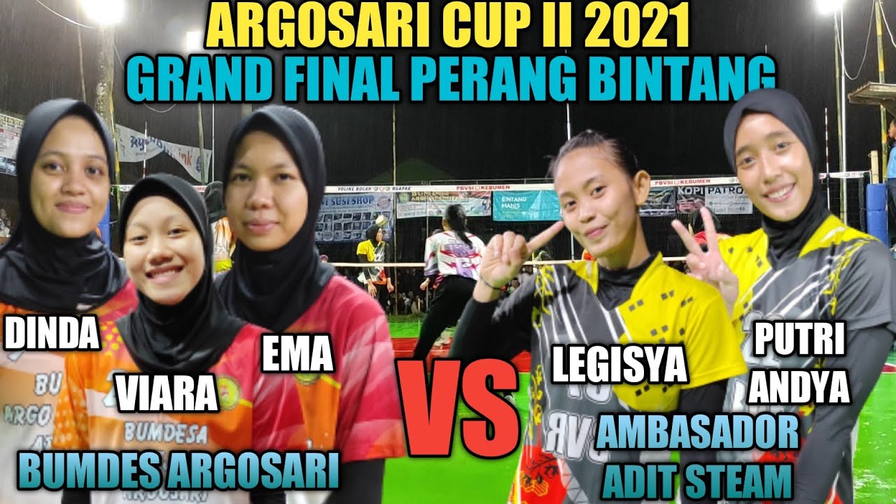 GRAND FINAL : LEGISYA, PUTRI ANDYA VS EMA, VIARA [AMBASADOR ADIT STEM VS BUMDES❗ARGOSARI CUP 2 2021