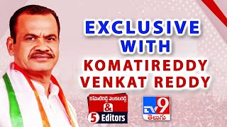 Komatireddy Venkat Reddy Exclusive Interview LIVE | Komatireddy & 5 Editors - TV9