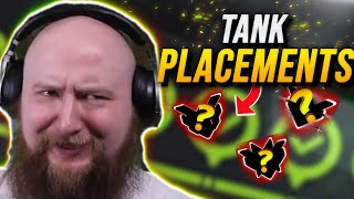 I Tried Ranked Again... OVERWATCH TANK PLACEMENTS!
