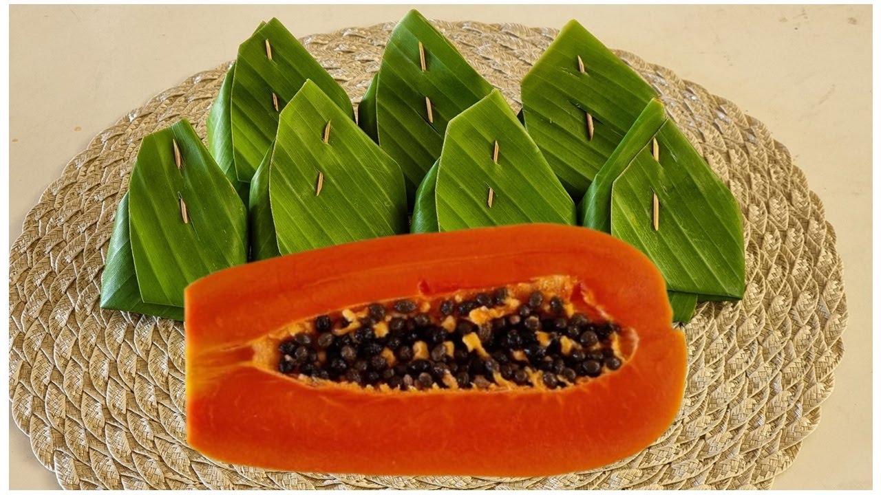 เริ่ดมาก !!  มะละกอสุก🥣 เอามทำขนมแบบนี้โคตรอร่อย