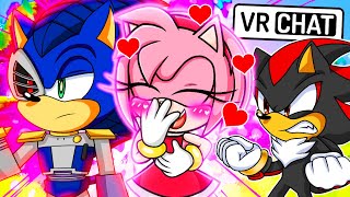 AMY LOVES RUSTY SONIC?! Amy & Shadow Meet Rusty Sonic! (VR Chat)