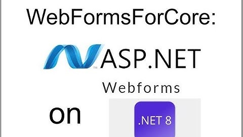Convert a WebForms application to .NET 8 with WebFormsForCore