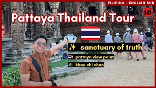 Thailand Travel Vlog: Pattaya Tour - sanctuary of truth & pattaya view point [English Sub]