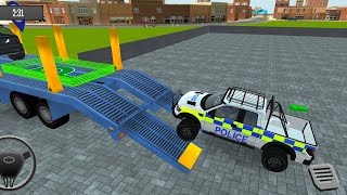 Police 4x4 Quad Bike Transportation Simulator - Truck With ATV Cargo - Android Gameplay screenshot 5