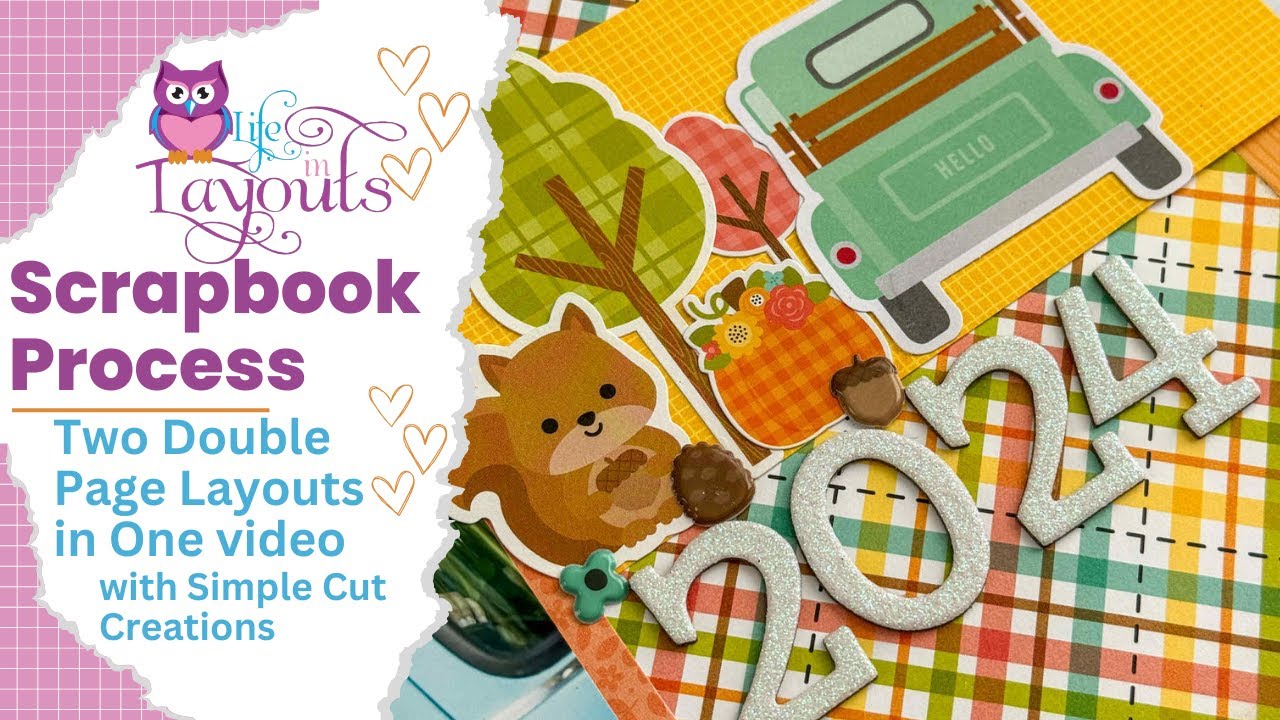 Семейные фотографии — Doodlebug — Фермерский дом — Процесс создания двухстраничного альбома — Жиз...