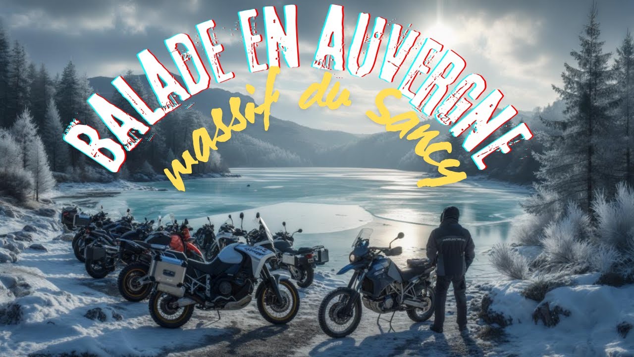 Entre Lac de Guéry et Col de la Croix-Morand, L'Auvergne à moto sous un Froid de Canard !