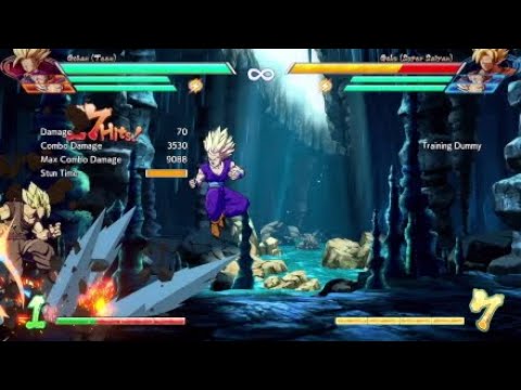 DBFZ Another teen gohan behind the back bomb loop variation