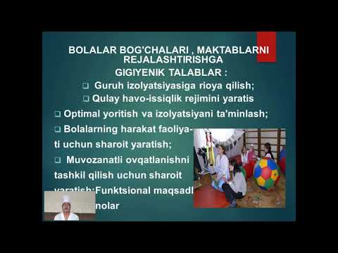 Bolalar va o&rsquo;smirlar muassasalarini loyihalashtirishning gigiyenik asoslari