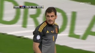 Iker Casillas vs France (Home) World Cup 2014 Qualification