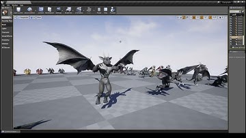 Gargoyle - animated 3d character (ue4 technical video)