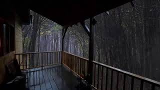 relaxing rain for sleeping in the forest ⚡ Rain Sound & Thunder Live - расслабляющий дождь для сна