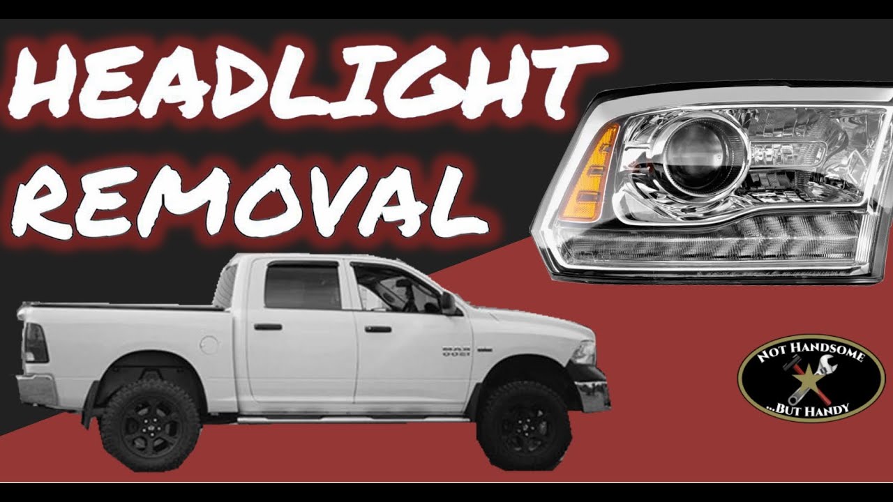 Headlight Removal & Bulb Change - 4th gen Ram 1500 - How to remove