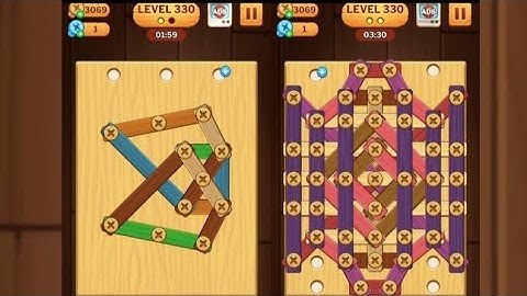 Screw Puzzle: Wood Nut & Bolt - Level 330