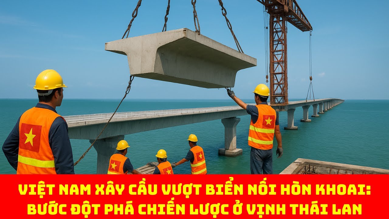 VIỆT NAM XÂY CẦU VƯỢT BIỂN NỐI HÒN KHOAI BƯỚC ĐỘT PHÁ CHIẾN LƯỢC Ở VỊNH THÁI LAN