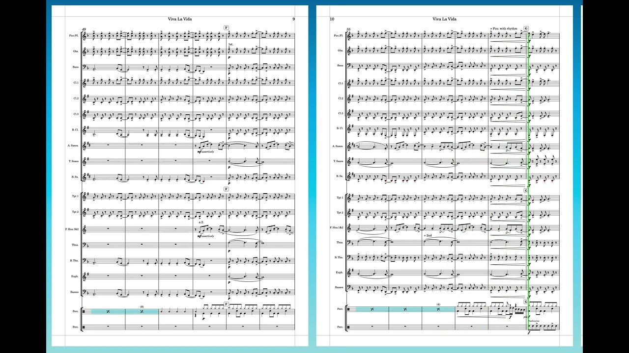 Viva La Vida arranged for Wind Band by Lawrence Killian