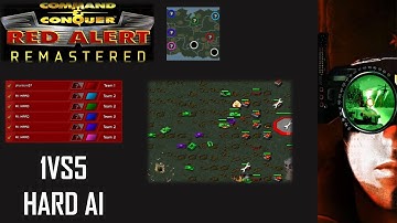 /Command & Conquer Red Alert Remastered/ (Skirmish) 1VS5 HARD AI  I Innocents? (Mega) I