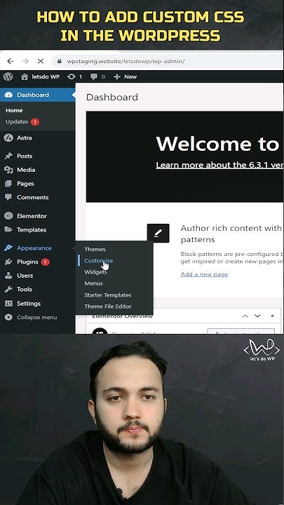 How to add Custom CSS Code in WordPress in Urdu #wordpress #shorts # ...