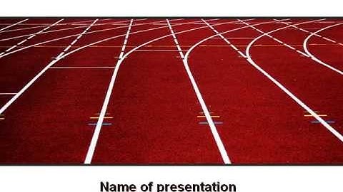 Racetrack PowerPoint Template by PoweredTemplate.com