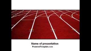 Racetrack PowerPoint Template by PoweredTemplate.com
