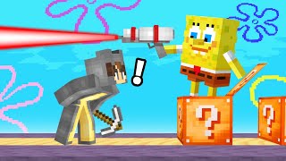 MINECRAFT SPONGEBOB Lucky Block Race! (1v1)