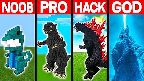 NOOB vs PRO vs HACKER vs GOD: KING OF MONSTERS BUILD BATTLE IN MINECRAFT! - Animation