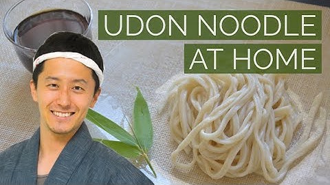 How to make tasty Japanese Udon noodle easily from scratch at home