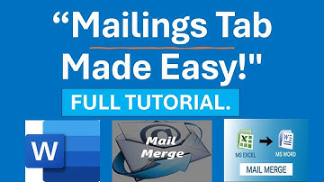 Master the Mailings Tab in MS Word | Step-by-Step Mail Merge Tutorial in Telugu(All Options)