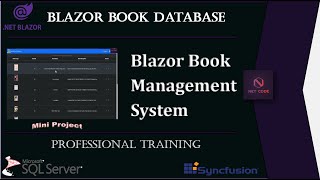 .NET Blazor | Blazor Book Management System using SQL Server & Syncfusion Components.