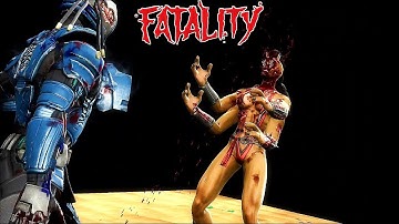 mortal kombat komplete edition gameplay cyber sub zero vs sheeva