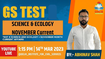 Science and Environment I UPSC Prelims Test Series 2023 I (DICS) I Explanation