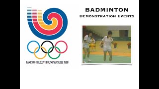 1988 Summer Olympics - Badminton Demonstration Events