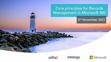 Core principles for Records Management in Microsoft 365