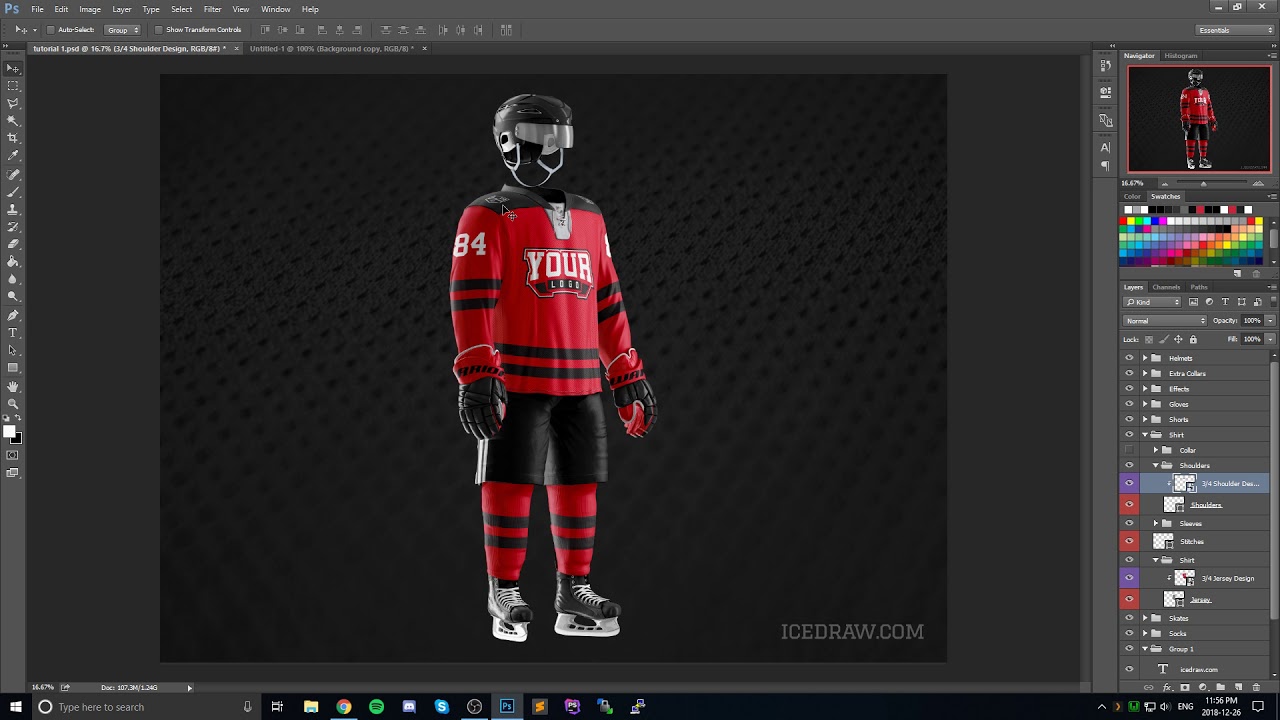 create hockey jersey