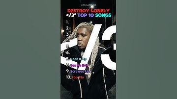 Destroy Lonely Broken Hearts 3³ Top 10 Songs Ranking #destroylonely #top10 #rap #ranking #album #yt