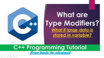 09. Lecture: What are datatype modifiers | C++ programming tutorial | English Subtitles