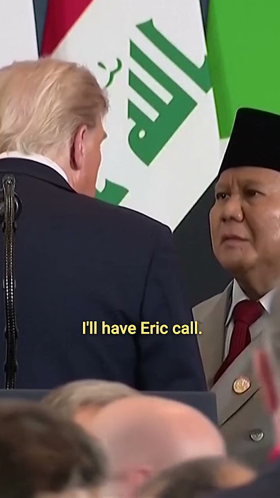 Trump’s private conversation with Indonesian president about son Eric caught on mic