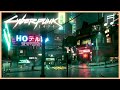 CYBERPUNK 2077 Ambience | Rain + Busy Streets 1 HOUR Ambient Soundtrack