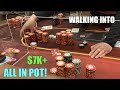 I Walk Into $7000+ Pot!! Playing Highest Stakes I Can Find! Poker Vlog Ep 155