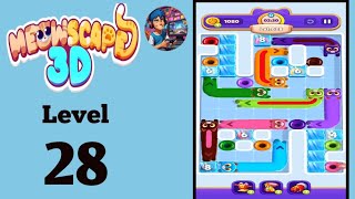 Meowesacoe 3D level 28  solution and walkthrough 