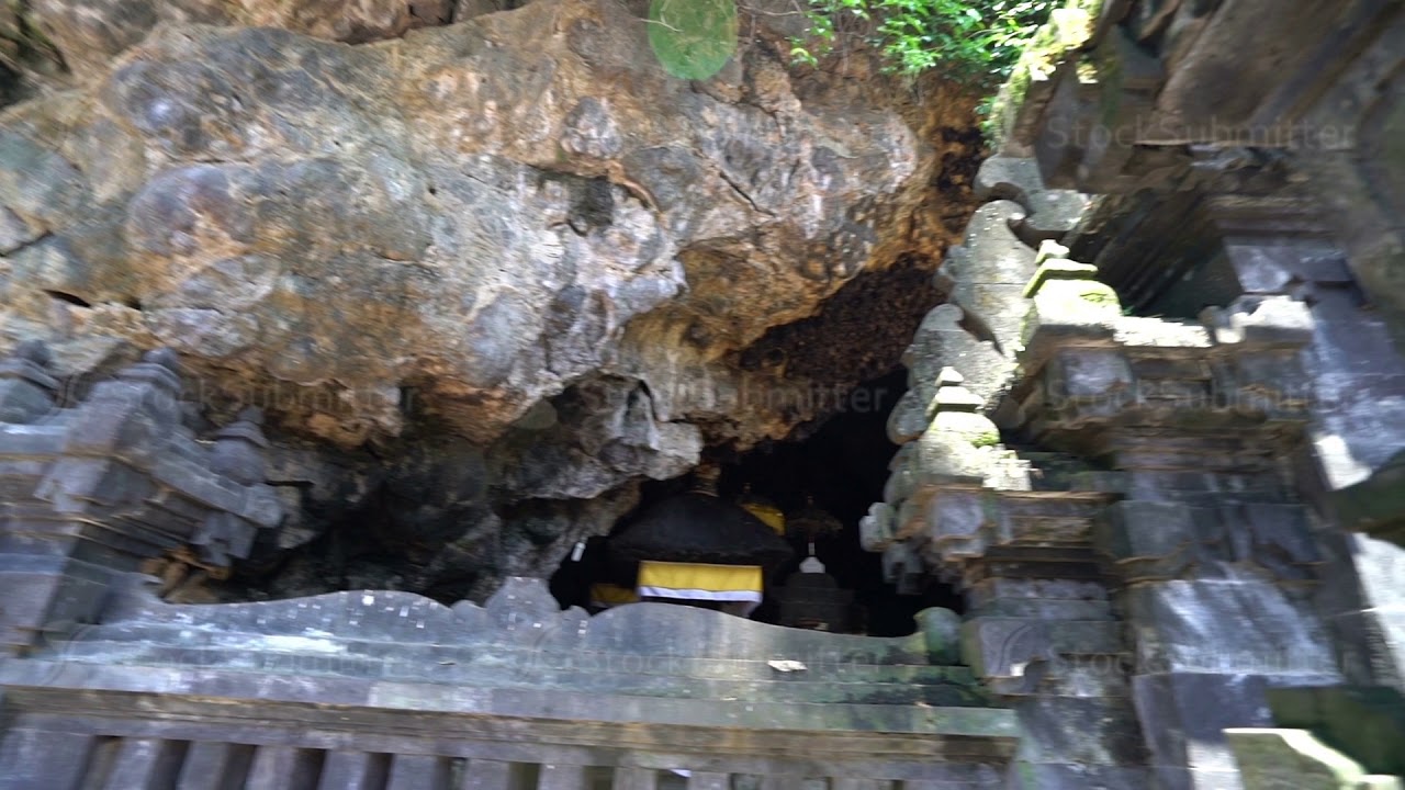 4k uhd Bats close up hanging at the wall at the entry of a holy