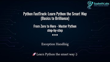 Python Error Handling Explained Simply | try except else finally & Custom Exceptions (With Examples)