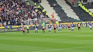 Hull city's penalty goal vs Watford 22nd April 2023